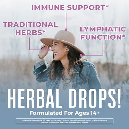 MaryRuth Organics Lymphatic Support Drops, USDA Organic Immune Support Supplement