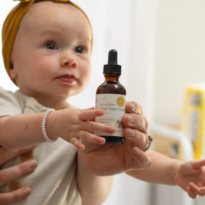 SPRIGS Baby Bear Gripe Water Drops, 2 Fl Oz | Natural Herbal Blend of Catnip, Fennel & Peppermint to Comfort Fussy Babies & Calm & Soothe the Digestive Tract | Support for Gas & Stomach Discomfort