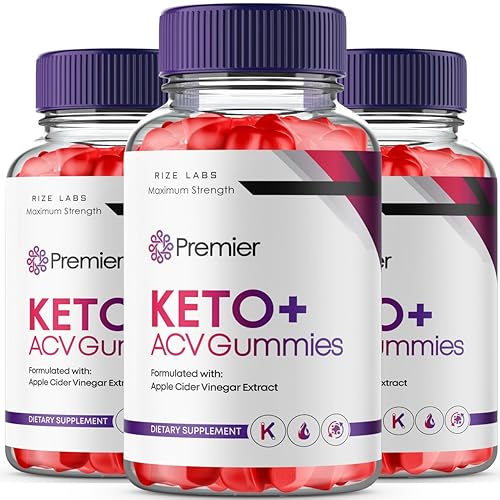 rize labs (3 Pack) Premier Keto ACV Gummies, Premier Keto Gummies for Advanced Weight