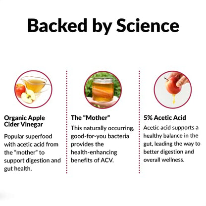 Force Factor Organic Apple Cider Vinegar Soft Chews for Digestion and Metabolism