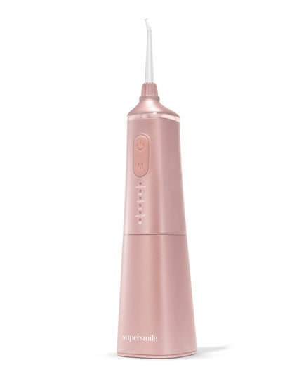 Supersmile Professional Zina Water Flosser, Silver, Rechargeable Cordless Water Flosser, 5 Cleaning Modes, Waterproof, Travel Friendly, Safe for Veneers & Braces