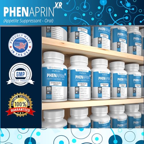 PhenAprin XR Maximum Strength Appetite Suppressant Diet Pills - 2-Pack, Metabolism Boosting