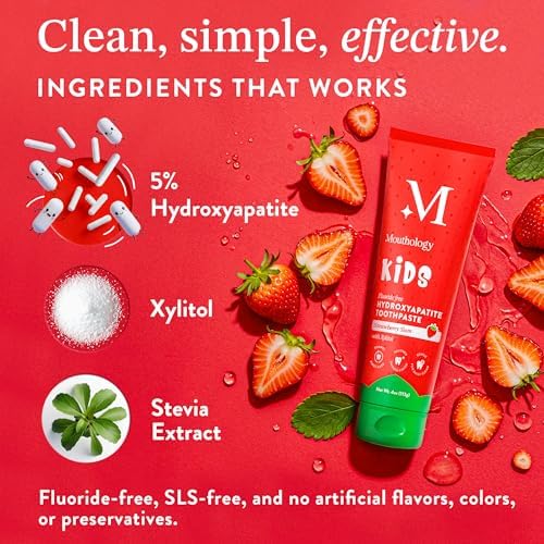 Mouthology Kid's Toothpaste (Strawberry and Watermelon) and 10% Nano Hydroxyapatite Toothpaste (Fluoride Free)