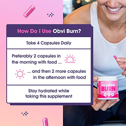 Obvi Collagenic Burn, Collagenic Fat Burner, Thermogenic Fat Burner for Weight Loss