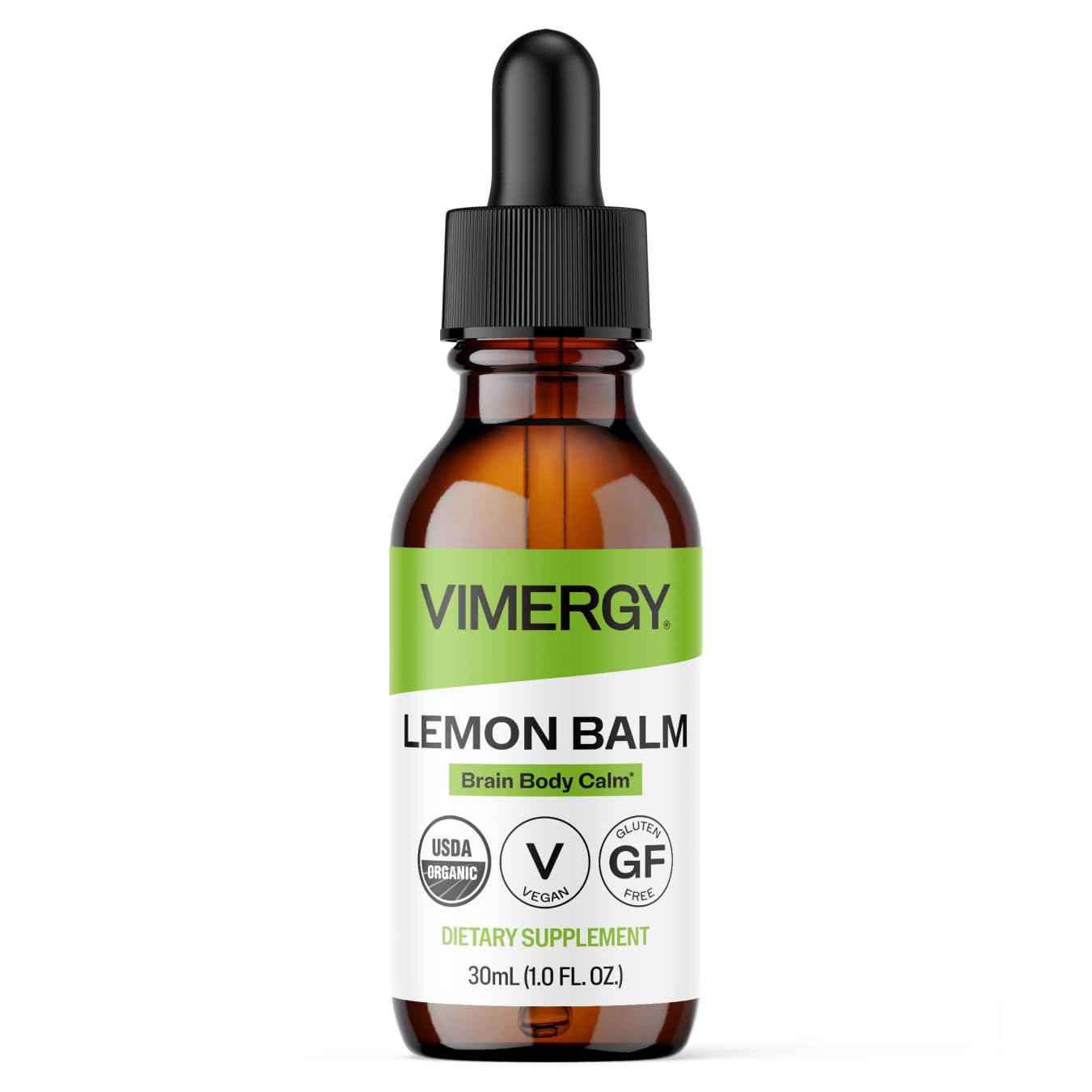 Vimergy USDA Organic Lemon Balm Tincture Herbal Supplement – Can be Used in Tea - Non-GMO, Alcohol-Free –115 mL (1 mL/Serving)