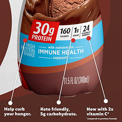 Premier Protein Shake, Chocolate, 30g Protein 1g Sugar 24 Vitamins Minerals Nutrients