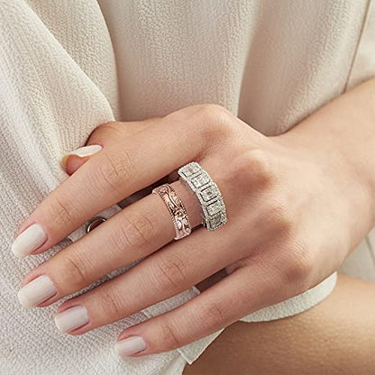 Vicmag Copper Magnetic Ring for Women, Lymphatic Drainage Ring Ladies Fingers Thumb