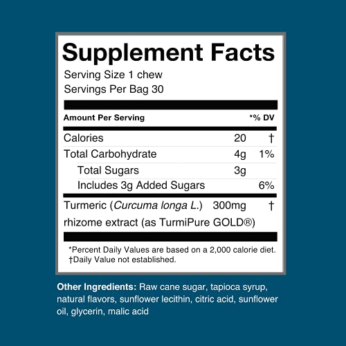 humanN Turmeric Curcumin Chews Supplement – High Absorption Turmeric - Orange