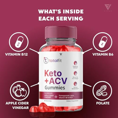 Total Fit Keto ACV Gummies Advanced Weight Loss, Totalfit Keto + ACV Apple Cider