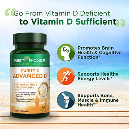 Dr. Cannell's Advanced D - Vitamin D Super Formula - Purity Products (3 Pack) - Packed