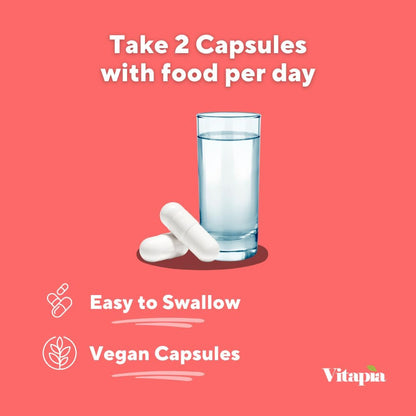 Vitacoffee Caffeine Pills - Coffee Fruit, Vitamin C, Vitamin D, Zinc Gluconate - Energy, Memory, Focus, Antioxidant, Skin Support - 60 Veggie Capsules - Non-GMO, Gluten-Free, Vegan Supplement