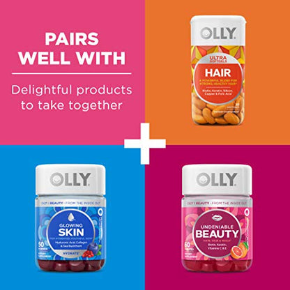 OLLY Collagen Gummy Rings, 2.5g of Clinically Tested Collagen, Boost Skin Elasticity & Reduce