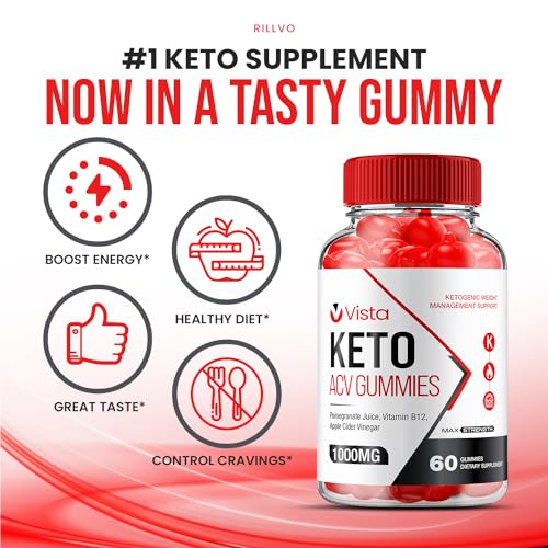 Rillvo (2 Pack) Vista Keto ACV Gummies - Official - Keto Vista ACV Advanced Formula