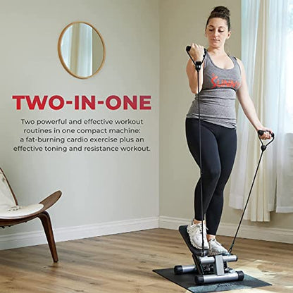 Sunny Health & Fitness Mini Stepper for Exercise Low-Impact Stair Step Cardio Equipment