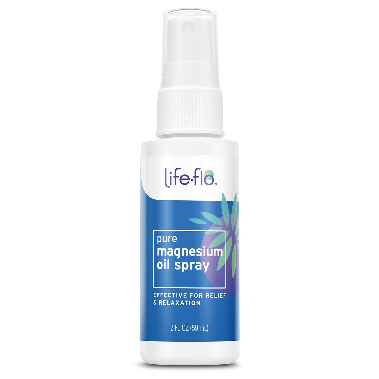 LIFE-FLO Magnesium Oil for Feet and Body - Topical Magnesium Spray Soothes Muscles, Joints When Massaged Into the Skin - Doubles as a Deodorant Spray or Bath Oil, Hypoallergenic, 8 Fl Oz