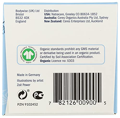Natracare Organic Cotton Super Tampons with Cardboard Applicator, Plastic Free, Chlorine Free