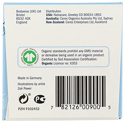 Natracare Organic Cotton Super Tampons with Cardboard Applicator, Plastic Free, Chlorine Free