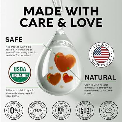 USDA Organic Mullein Drops for Lungs - Mullein Leaf Extract Supplement - Made in USA