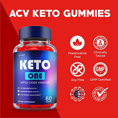 (2 Pack) Keto One Gummies Advanced - Official Formula, Vegan - Keto One Gummies