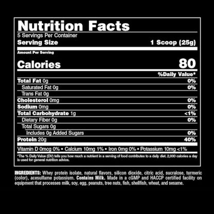 Clear Whey Isolate Protein Powder - Easy to Digest and Mix, 5g BCAA, Deliciously Juicy