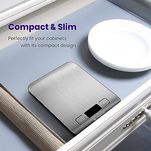 Etekcity Food Scale, Digital Kitchen Scale, 304 Stainless Steel, Weight in Grams