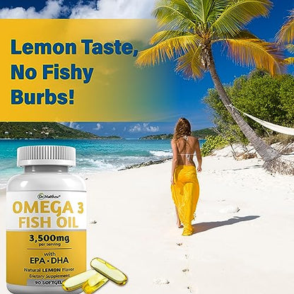 Burpless Fish Oil Pills. Triple Strength Omega 3 Fish Oil Burpless. EPA DHA Omega