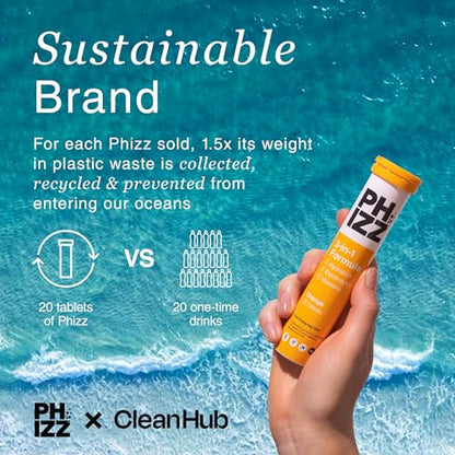 Phizz Electrolytes, Multivitamin & Hydration Tablets - 20 Effervescent Rehydration Electroly