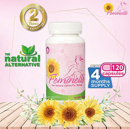 Menopause Supplement for Women FEMINELLE Original Formula - 4 Months Supply Fast PMS