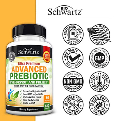 Prebiotics for Advanced Gut Health - Immune System Support & Dietary Fiber