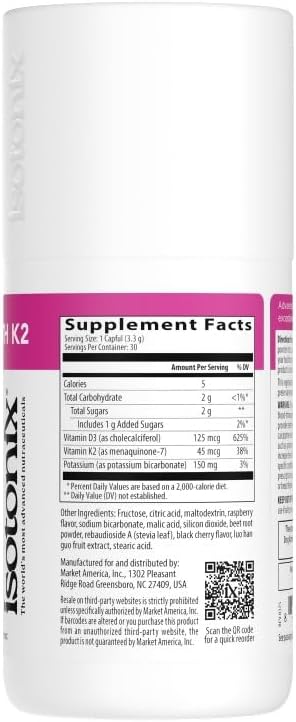 Isotonix Vitamin D3 with K2, Bone & Immune Support, 30 Servings