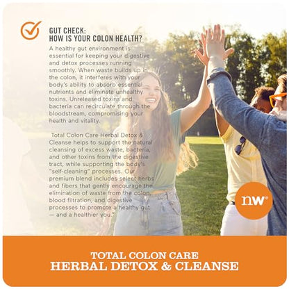 NatureWise Herbal Detox Cleanse Laxative Supplements | Natural Colon Cleanser Herb & Fiber Blend