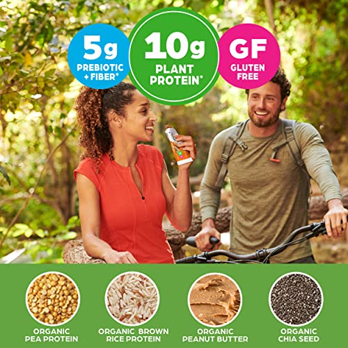 Orgain Organic Vegan Protein Bars, Peanut Butter - 10g Plant Based Protein