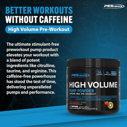 PEScience High Volume Nitric Oxide Booster Pump Pre Workout Powder, Sour Peach Candy