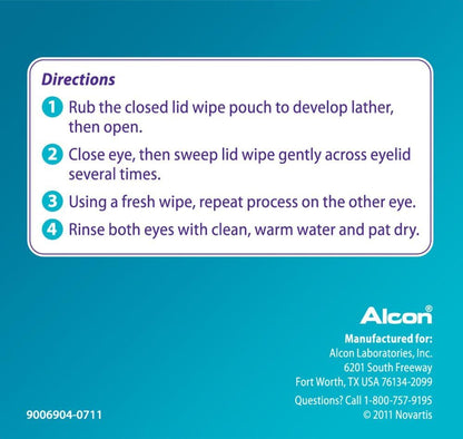 Systane Lid Wipes Eyelid Cleansing Wipes 30 Each (Pack of 4)