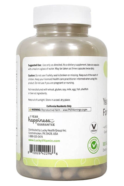 Lucky Vitamin - Yeast-Defense Formula - 180 Veg Capsules