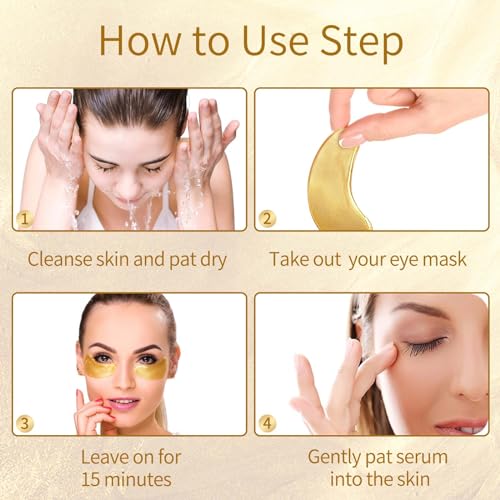 Under Eye Patches, 40 Pairs Eye Mask for Dark Circles, Puffy Eyes, Undereye Bags