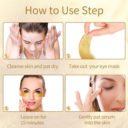 Under Eye Patches, 40 Pairs Eye Mask for Dark Circles, Puffy Eyes, Undereye Bags