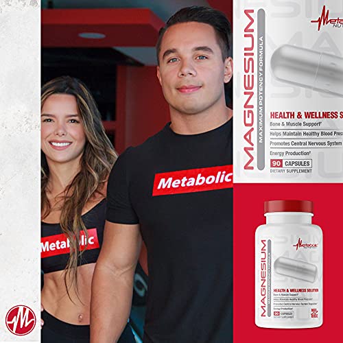 Metabolic Nutrition Magnesium, 650mg per Serving, Non-GMO, Vegan, Gluten Free