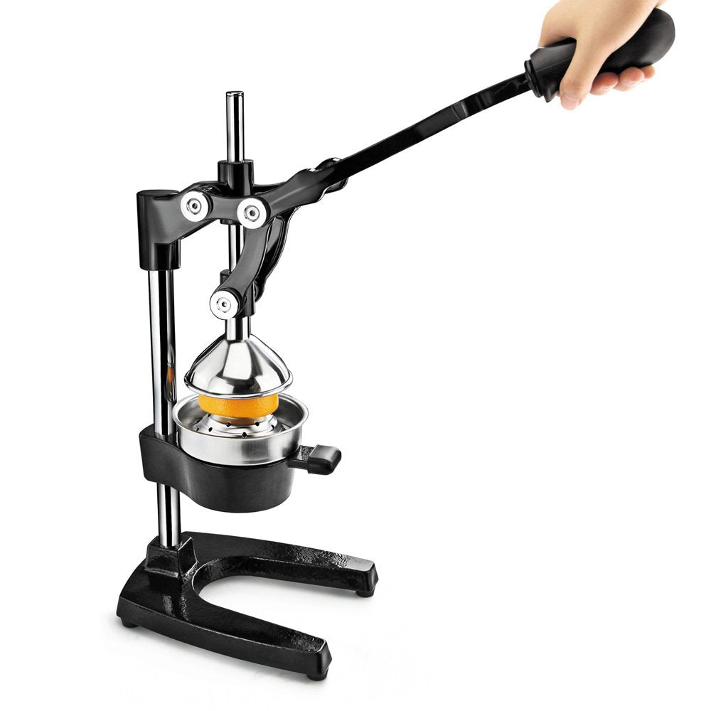 New Star Foodservice 46878 Commercial Citrus Juicer, Enameled Black