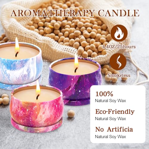 Scented Candles Gift Set, 3 Pack Soy Candles Gift Set Candles for Home Scented, Gifts for Women Men