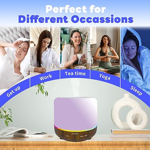 Scent Essential Oil Diffuser 2 Pack Max 200 ML Ultrasonic Cool Mist Humidifiers and Aromatherapy