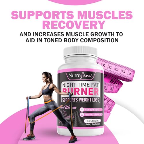 Nutrafemi Night time Fat Burner, Weight Loss Pills for Women – Thermogenic Fat Burner