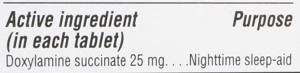 Kirkland Signature Sleep Aid Doxylamine Succinate 25 Mg, 2 pack (192 Tablets)