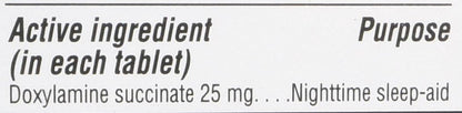 Kirkland Signature Sleep Aid Doxylamine Succinate 25 Mg, 2 pack (192 Tablets)