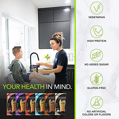Chike High Protein Iced Coffee Sampler Pack, 20 G Protein, 2 Shots Espresso, 1 G Sugar