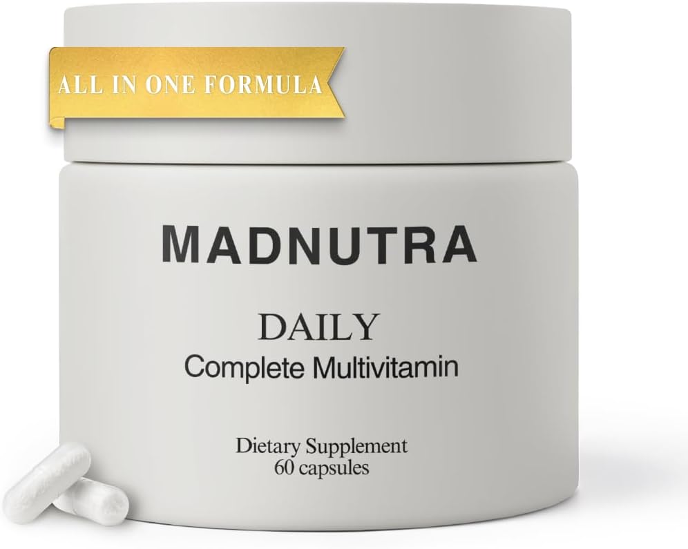 Adult Multivitamin for Women and Men - Daily Vitamin Supplements for Immune Support, Brain, Energy, Heart & Bone Health - Vegan Multivitamin with Essential Vitamins & Minerals