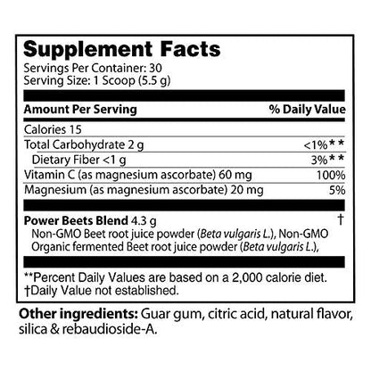 Nu-Therapy Power Beets - Super Concentrated Circulation Superfood - Dietary Supplement