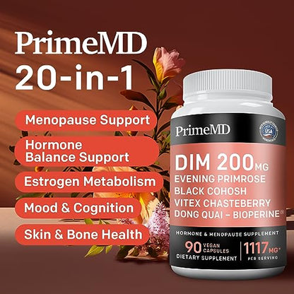 20-in-1 Menopause Supplements for Women - Dim Supplement Women - Estrogen Supple