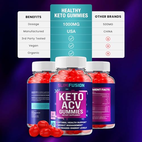 Slim Fusion Keto ACV Gummies - Keto SlimFusion ACV Advanced Formula Plus Apple Cider