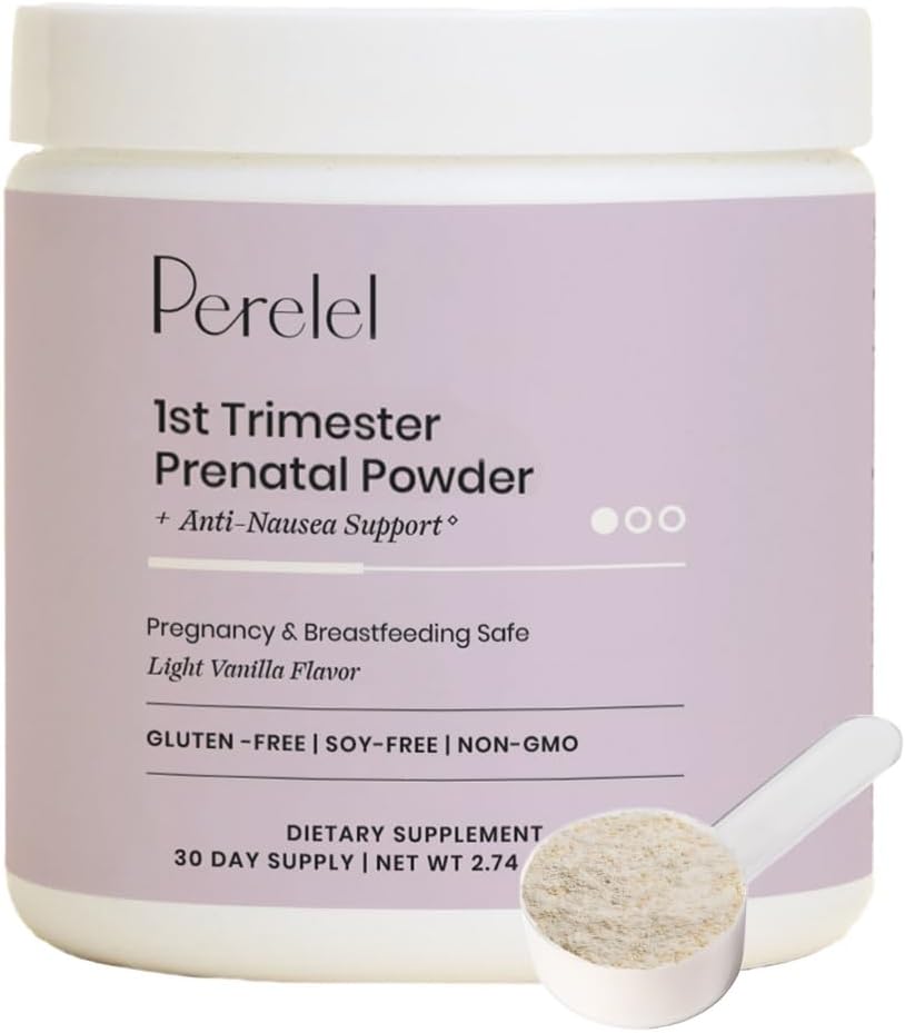 Perelel 1st Trimester Prenatal Vitamins Powder, Vanilla